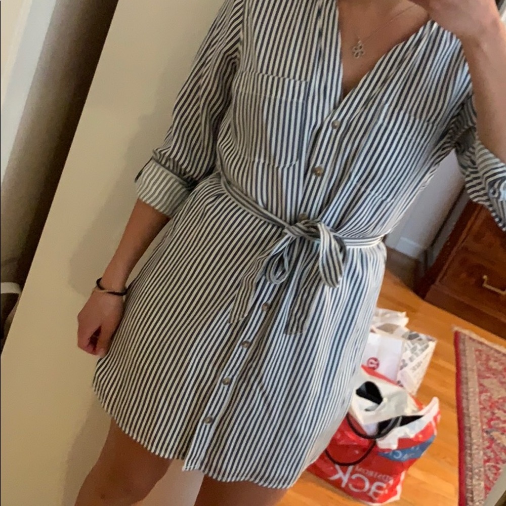 Nautical button up dress